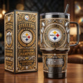 Pittsburgh Steelers 40oz Tumbler with Lid and Straw