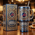 Atlanta Braves 40oz Tumbler with Lid and Straw