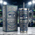Seattle Seahawks 40oz Tumbler with Lid and Straw