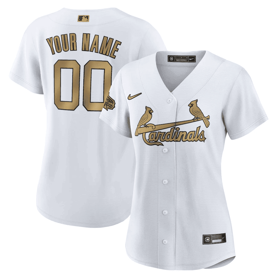 St. Louis Cardinals White 2022 MLB All-Star Game Custom Jersey – All Stitched