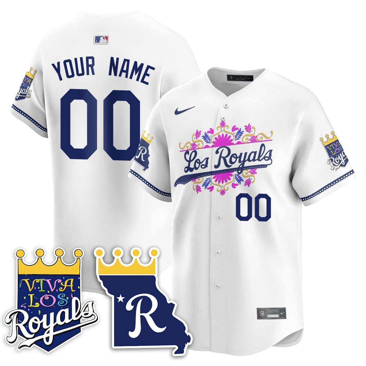 Custom Gender/Name Viva Los Royals 2024 Vapor Limited Jersey