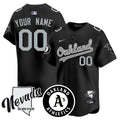Custom Name/Gender Athletics Black Silver 2024 Jersey - All Stitched