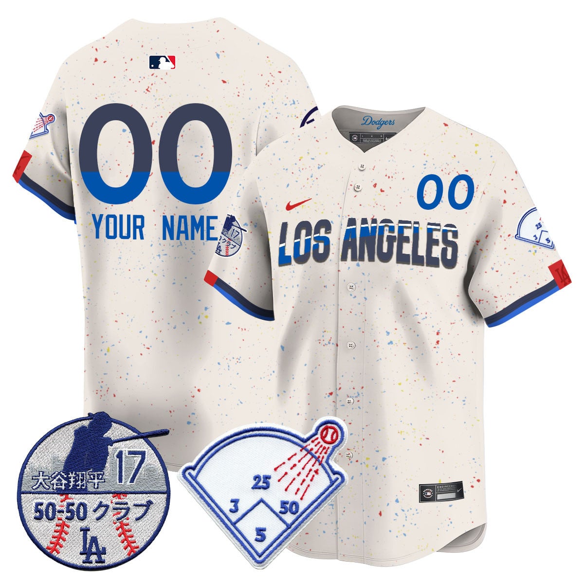 Custom Los Angeles Dodgers Vapor Limited Jersey - Shohei Ohtani Patch - All Stitched