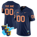 Custom Name/Gender West Virginia Mountaineers 1965-2025 Throwback Jersey - All Stitched