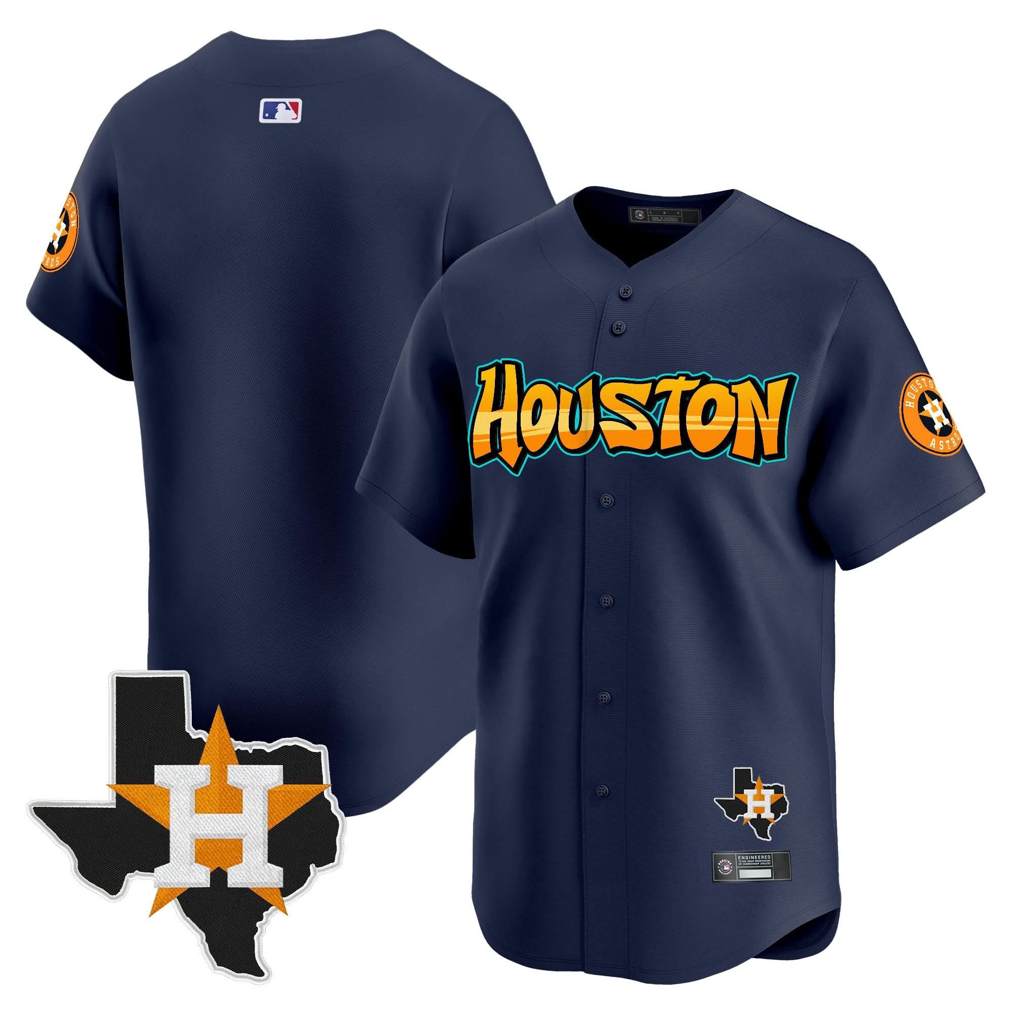 HA 'Graffiti H-Town Edition' Vapor Premier Limited Jersey - All Stitched