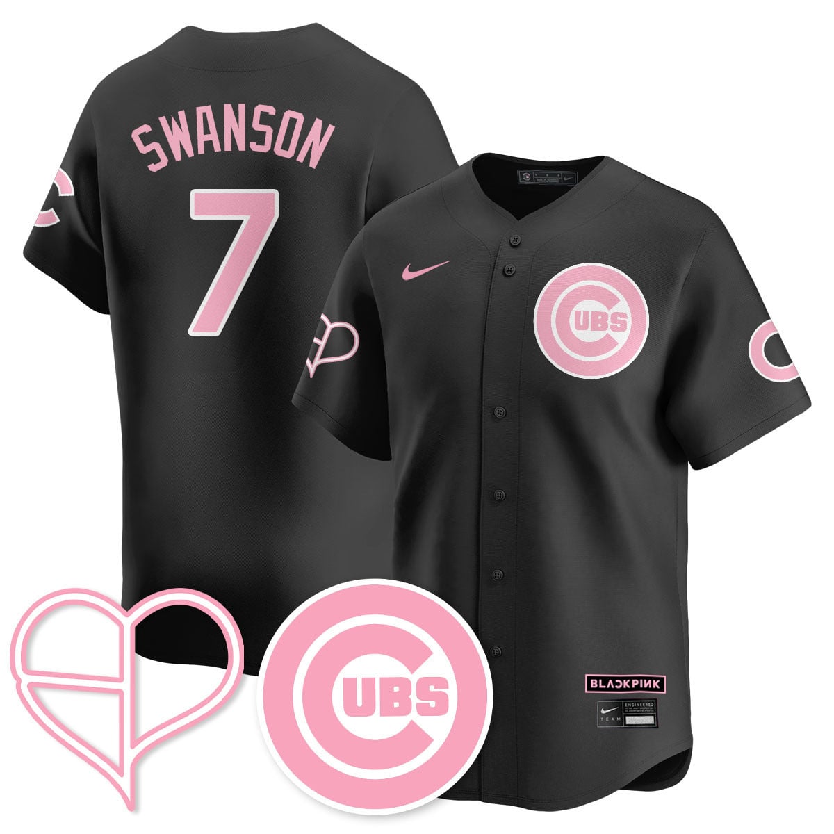 Chicago Cubs BLΛƆKPIИK 2025 Limited Custom Jersey - All Stitched