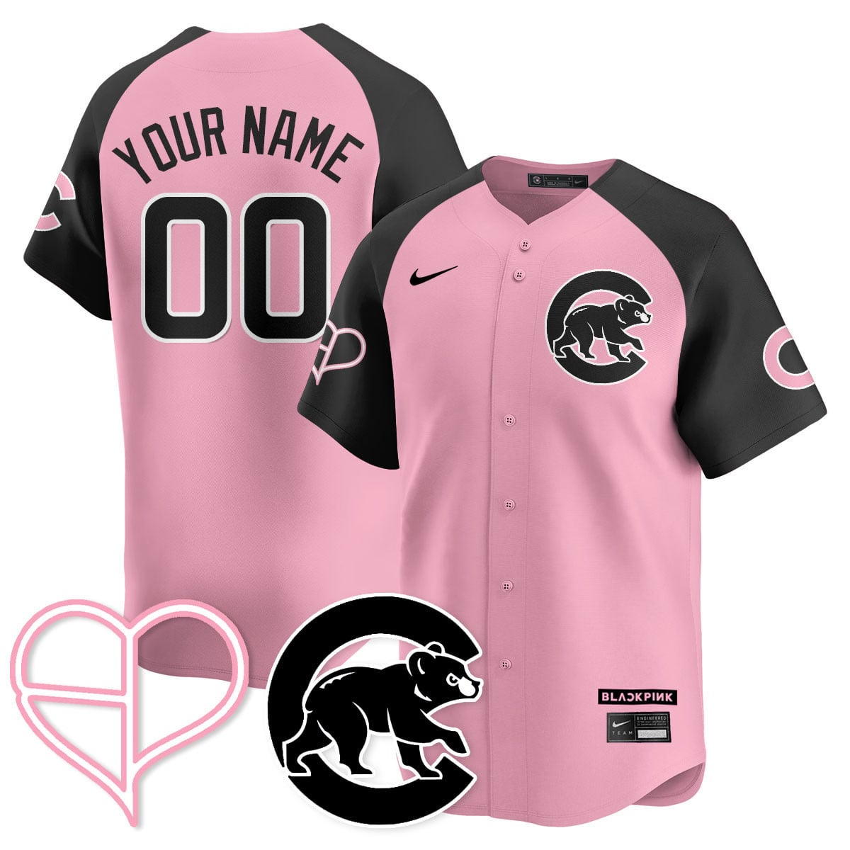 Chicago Cubs BLΛƆKPIИK 2025 Limited Custom Jersey - All Stitched