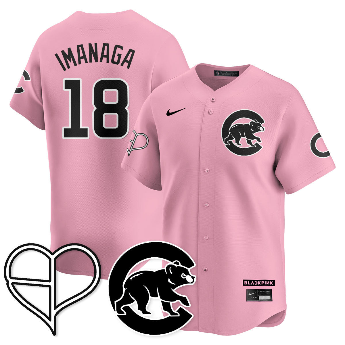 Chicago Cubs BLΛƆKPIИK 2025 Limited Custom Jersey - All Stitched
