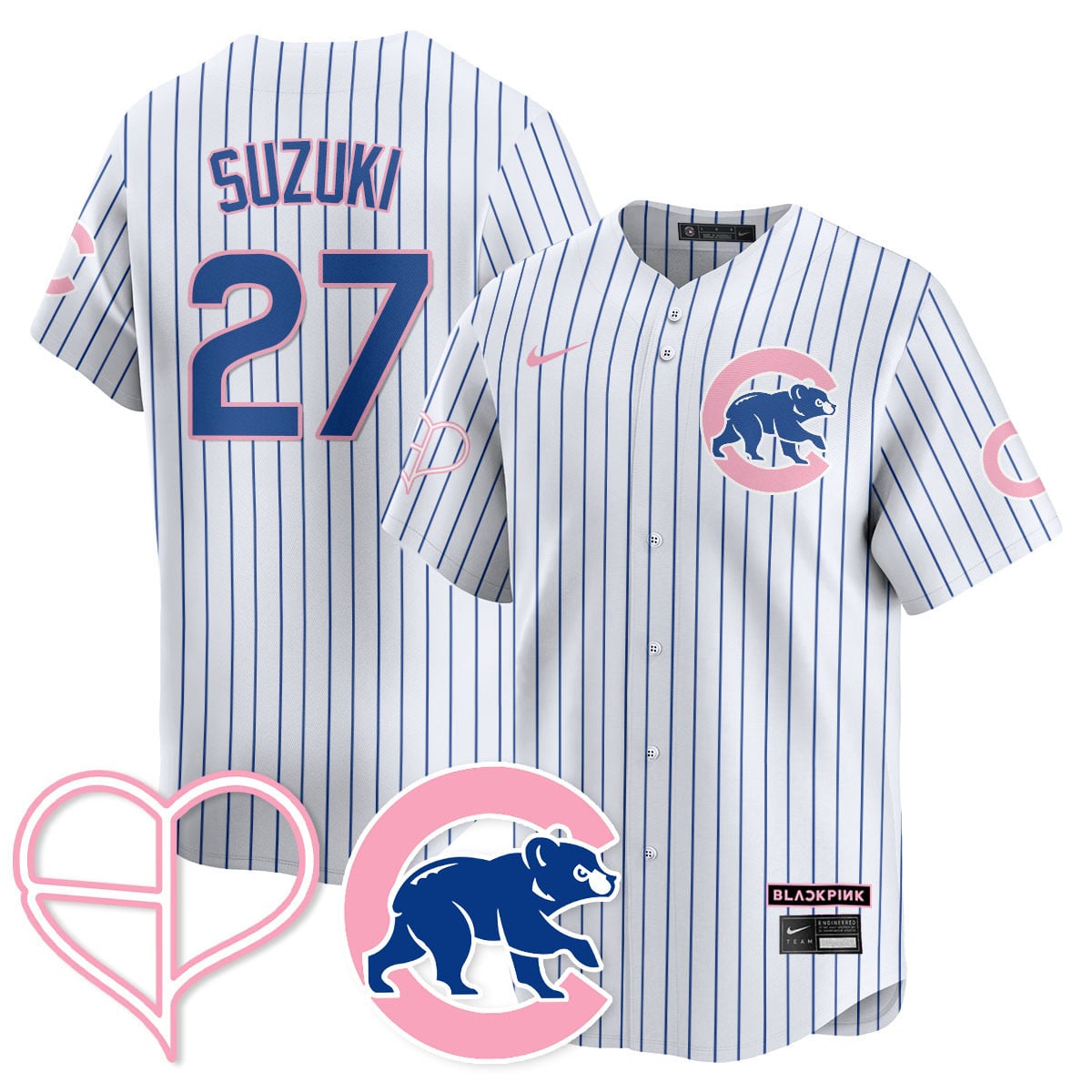 Chicago Cubs BLΛƆKPIИK 2025 Limited Custom Jersey - All Stitched