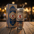 Cleveland Guardians 40 oz Tumbler with Handle and Lid