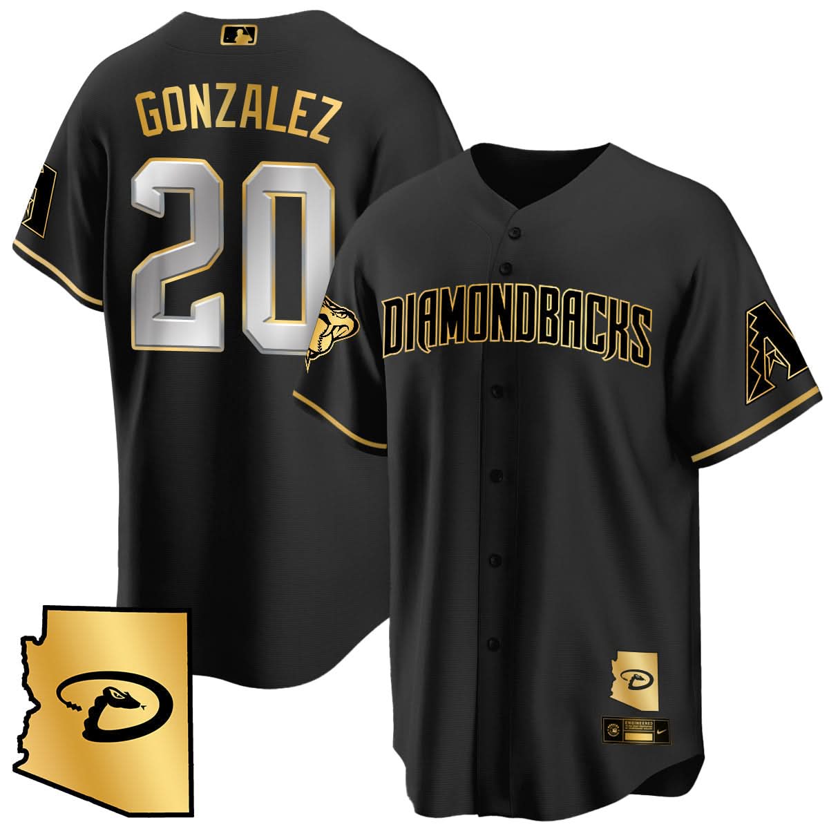 AD Black Alternate Limited Jersey - All Stitched
