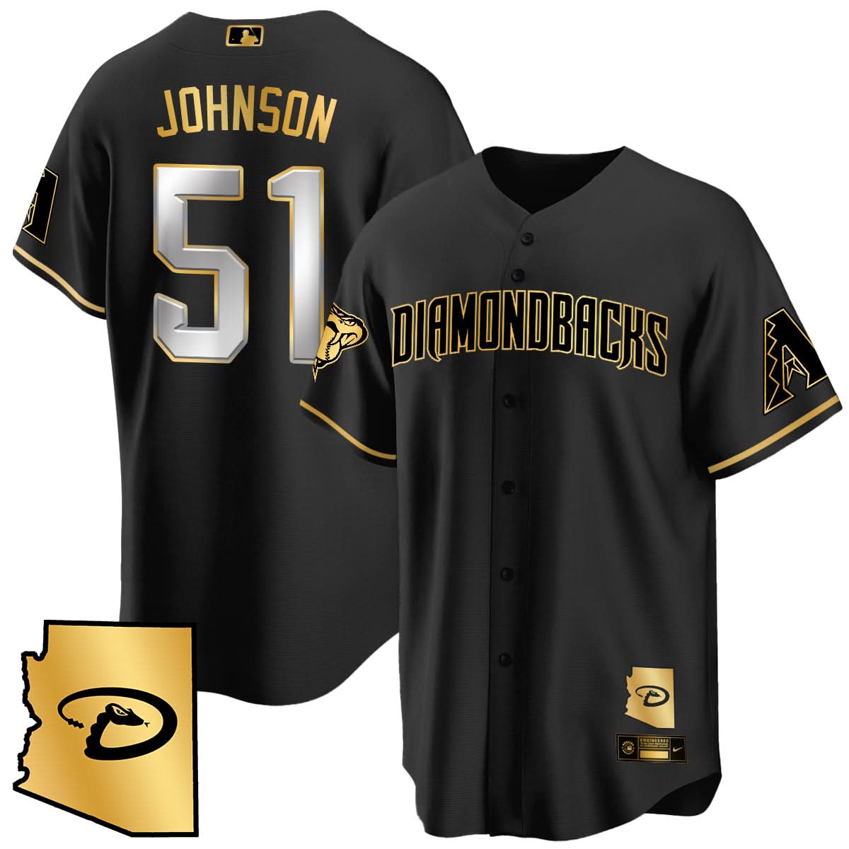 AD Black Alternate Limited Jersey - All Stitched