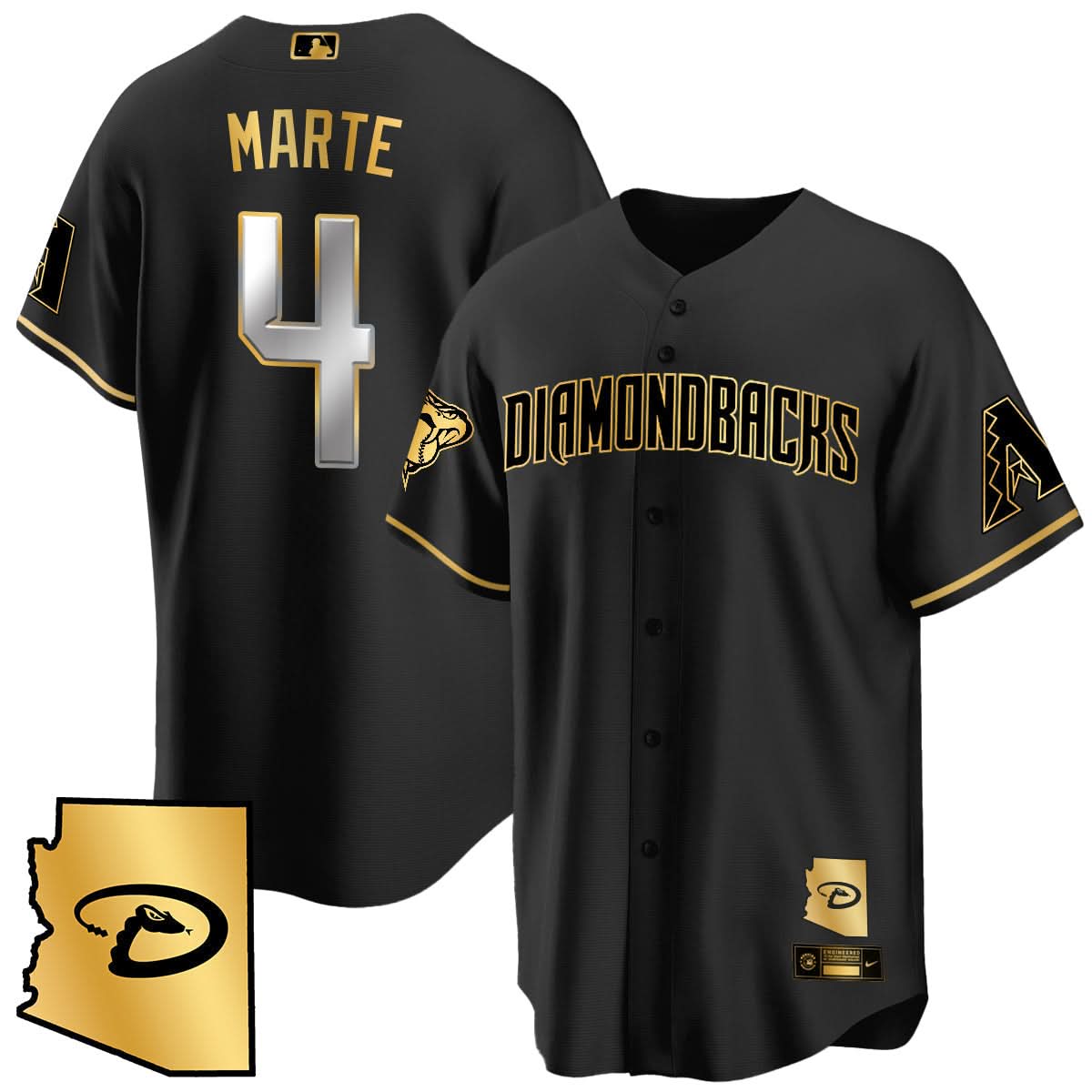 AD Black Alternate Limited Jersey - All Stitched