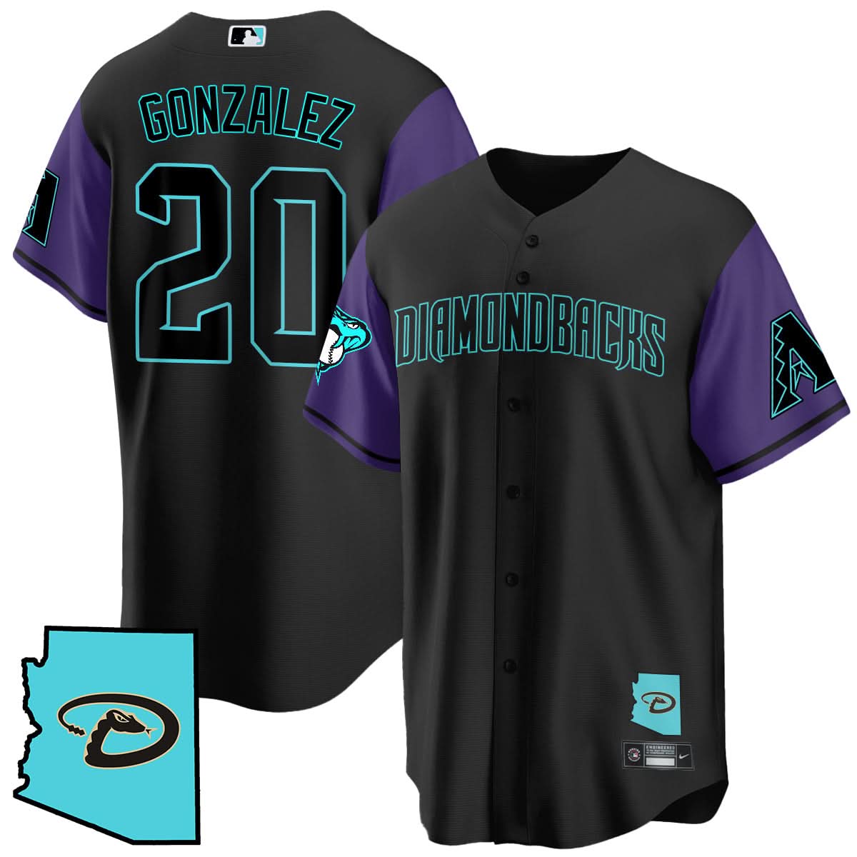 AD Black Alternate Limited Jersey - All Stitched