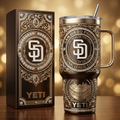 San Diego Padres 40 oz Tumbler with Lid and Handle