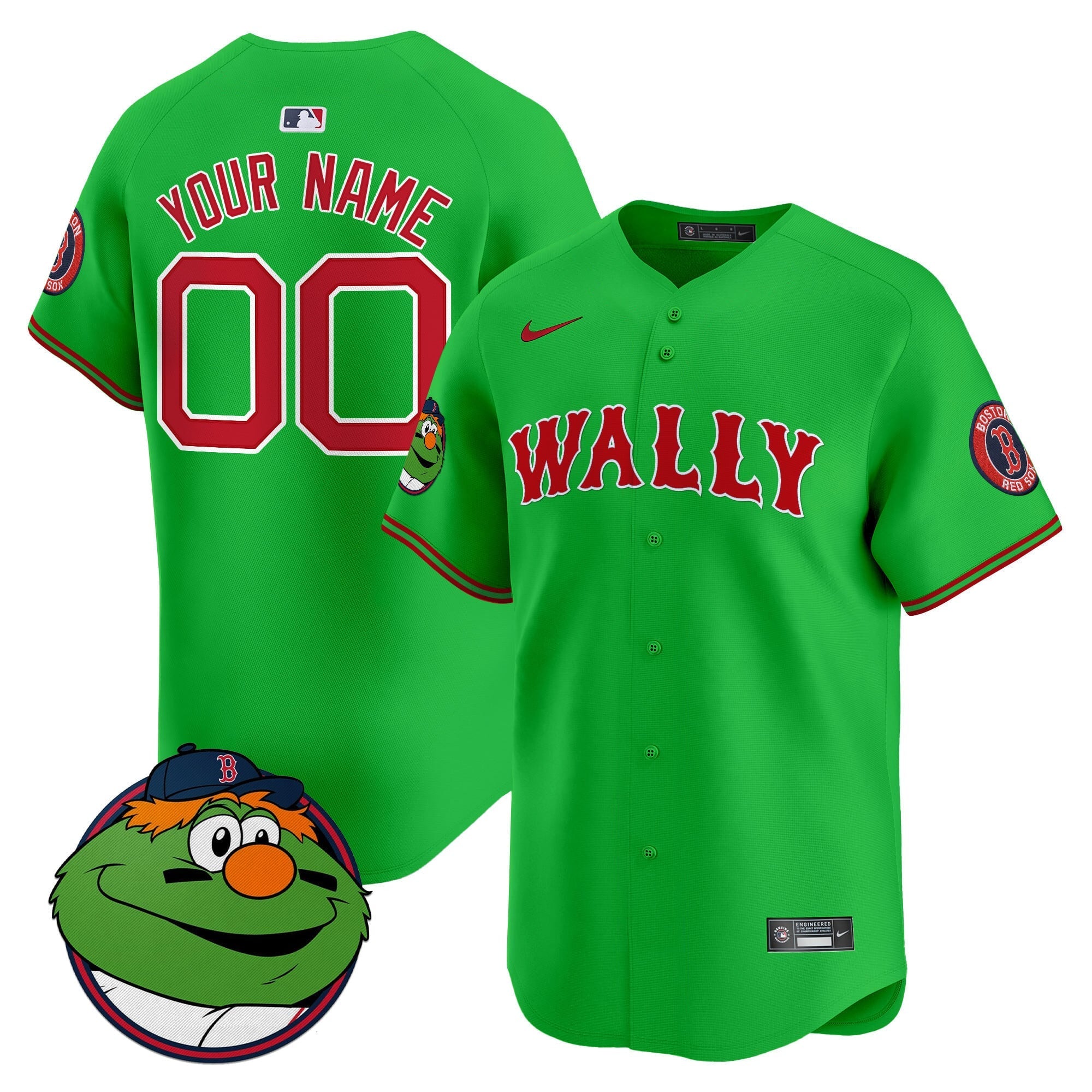 Boston Red Sox Wally Vapor Premier Limited Custom Jersey - All Stitched