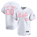 Mets Bubblegum Pink Vapor Premier Limited Custom Jersey - All Stitched