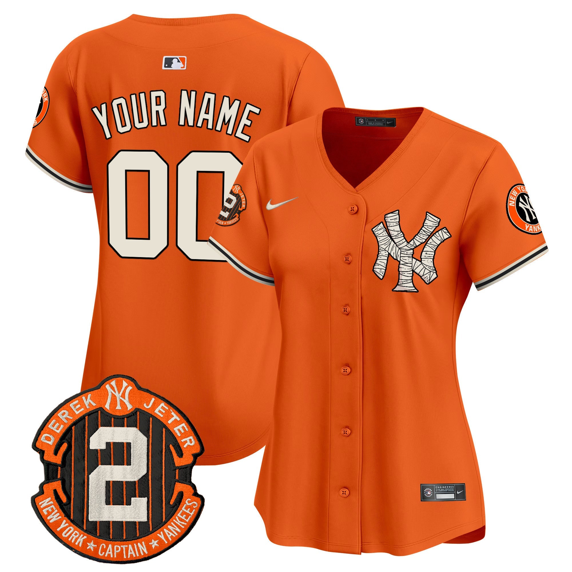 Yankees Halloween Vapor Premier Limited Custom Jersey - All Stitched