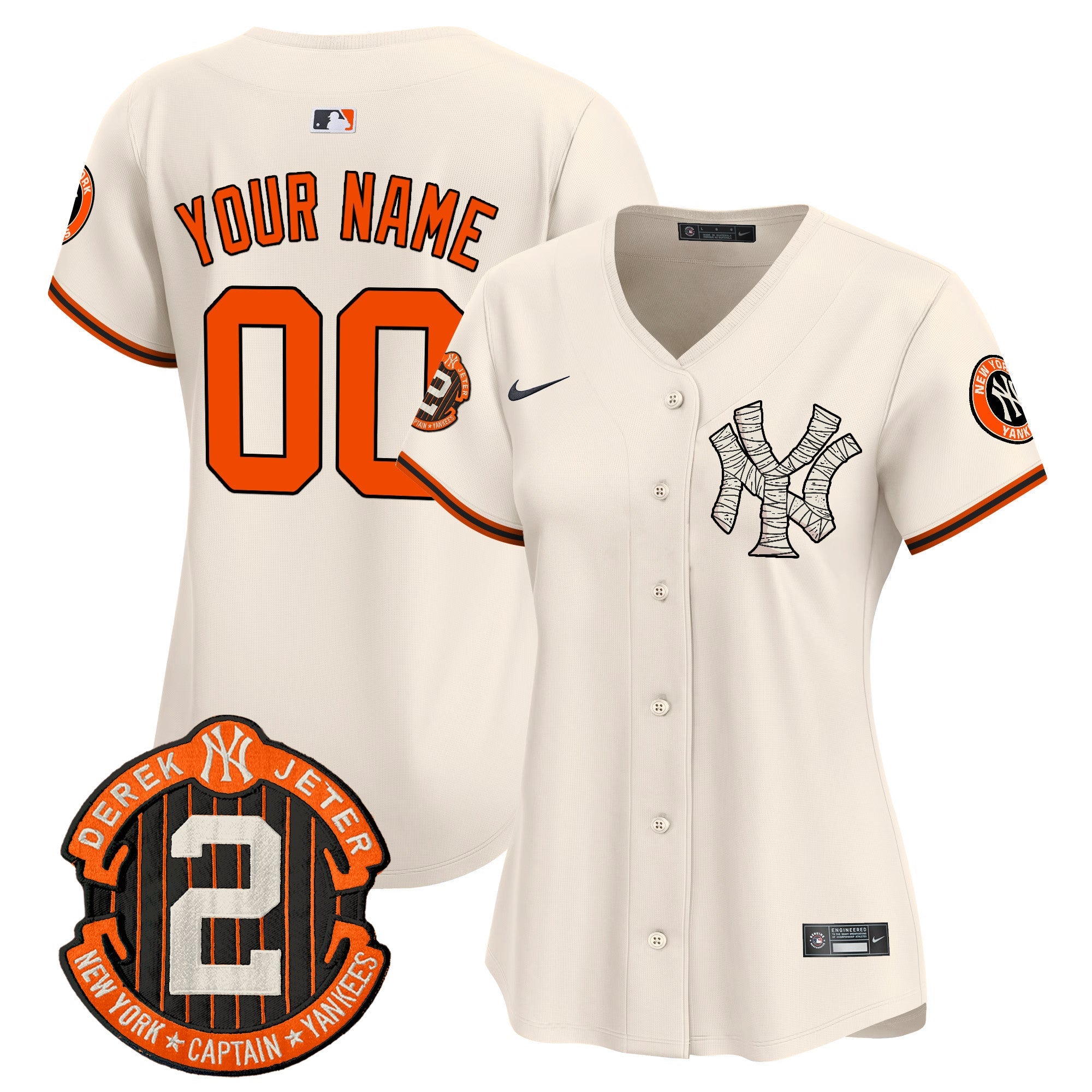 Yankees Halloween Vapor Premier Limited Custom Jersey - All Stitched