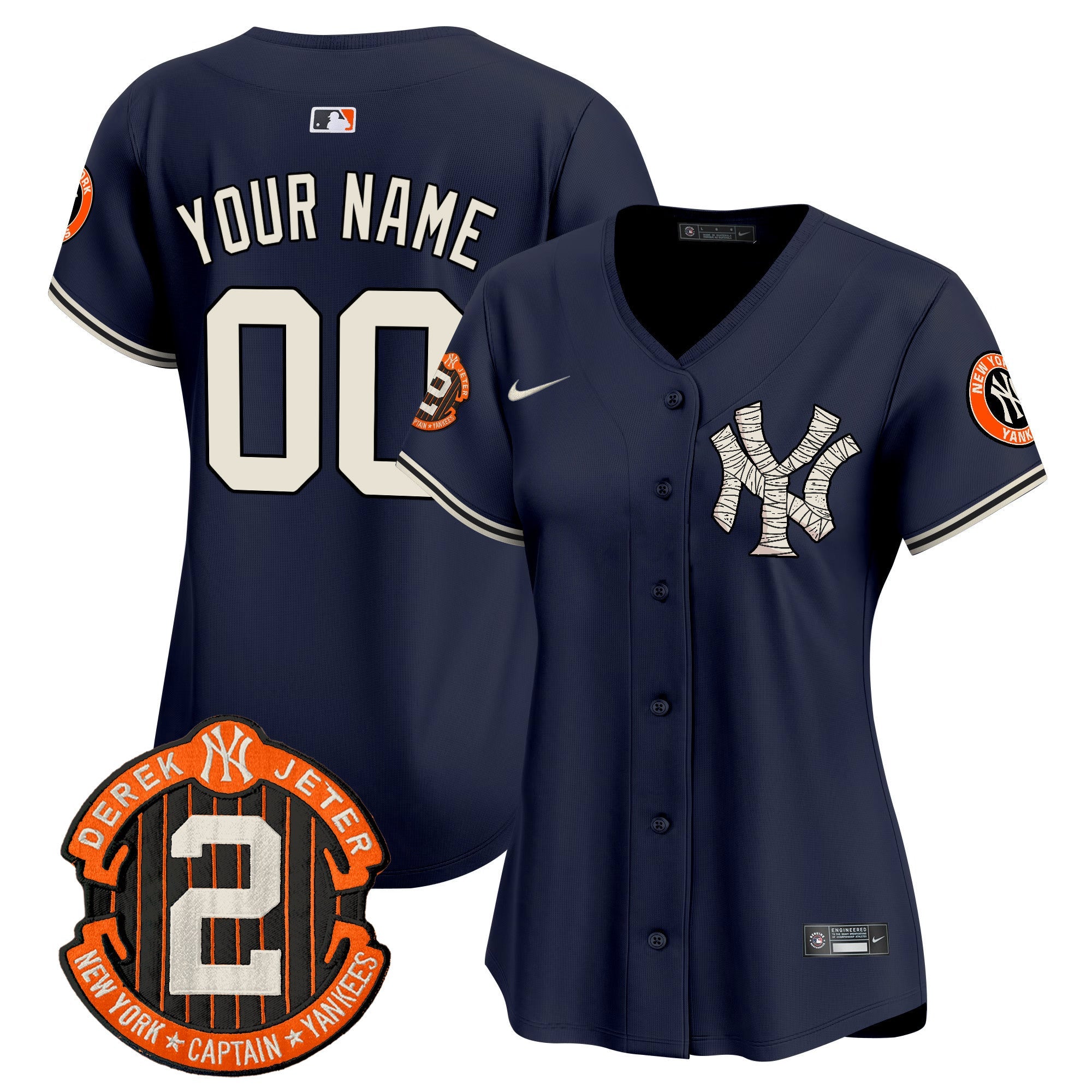 Yankees Halloween Vapor Premier Limited Custom Jersey - All Stitched