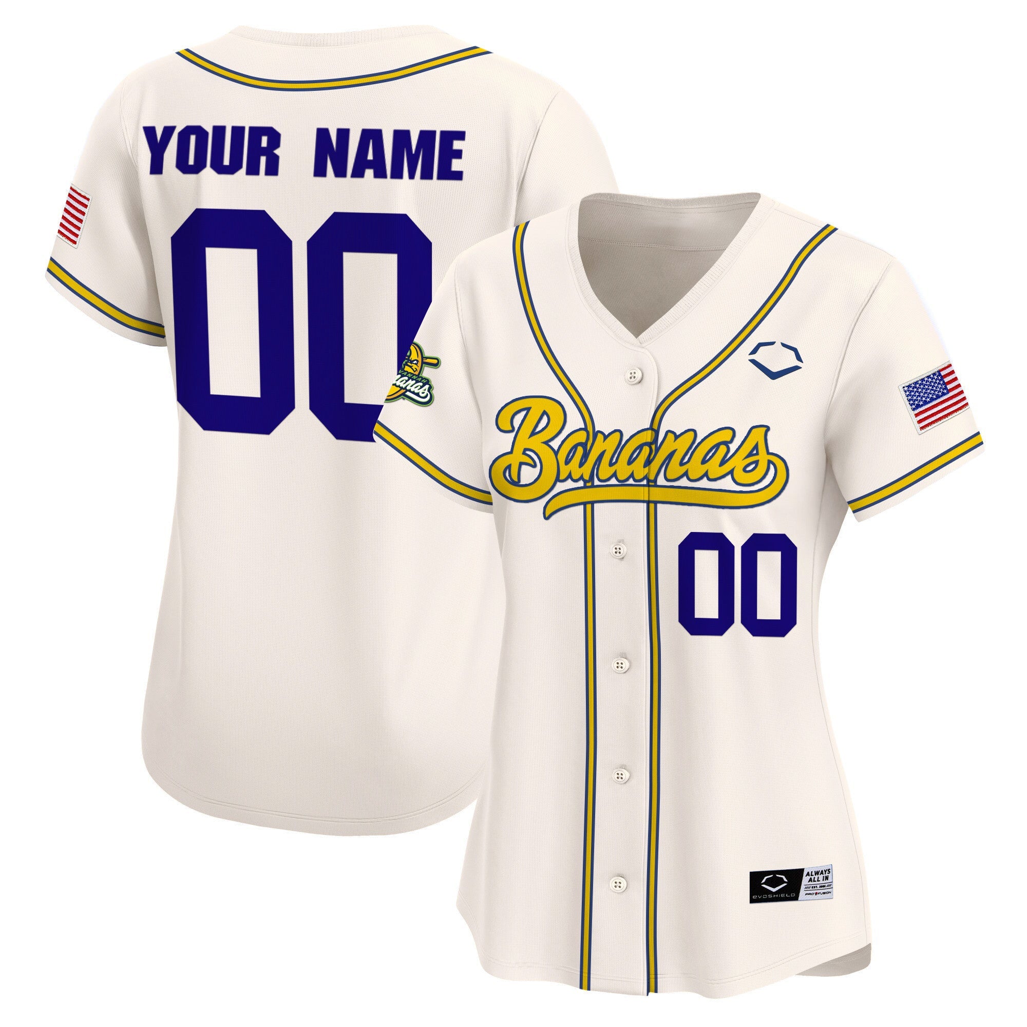 Savannah Bananas Vapor Premier Limited Custom Jersey - All stitched